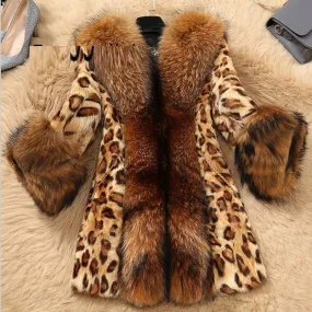 Mid Length Leopard Print Coat by ZsaZsa Rivera