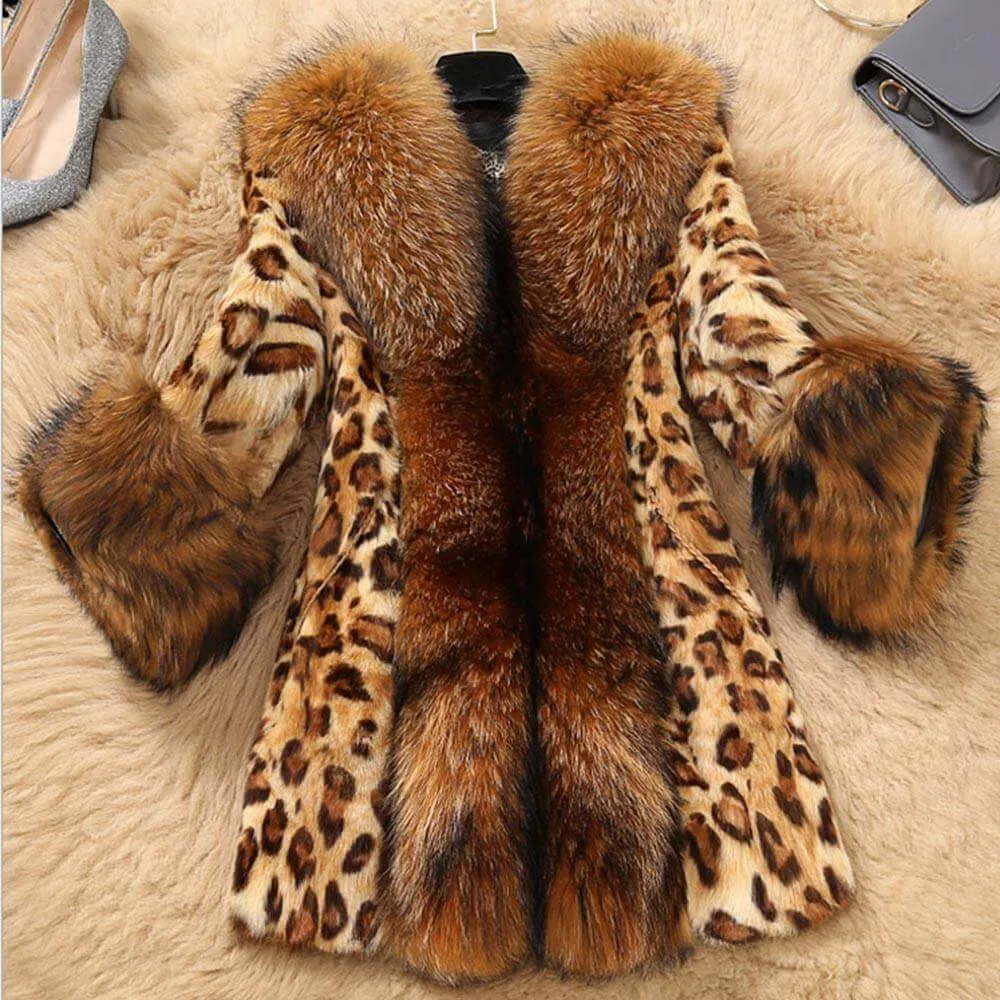Mid Length Leopard Print Coat by ZsaZsa Rivera