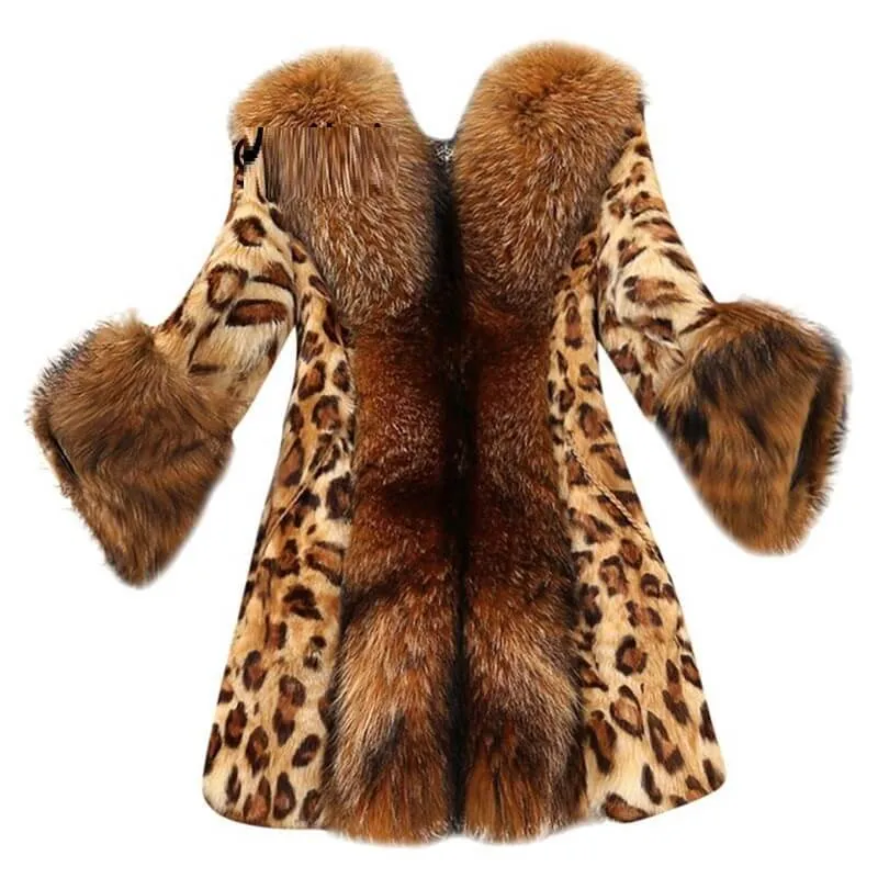 Mid Length Leopard Print Coat by ZsaZsa Rivera