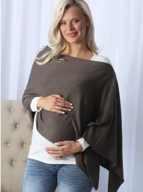Moozie Mama Luxury Poncho/Scarf Maternity & Nursing Cover in Mocha