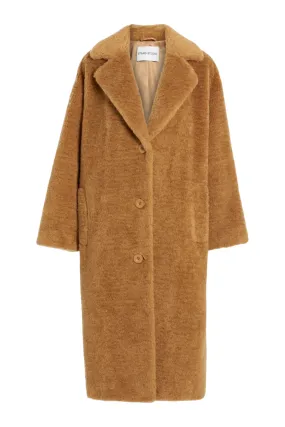 Opal Camel Faux Fur Coat
