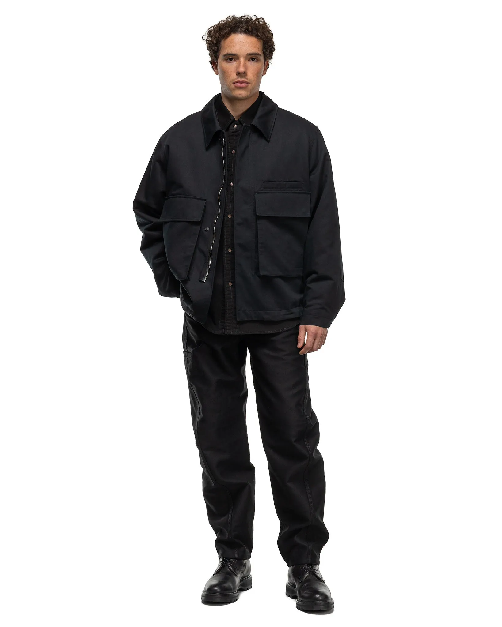 Quilted 3D Pocket Jacket Black