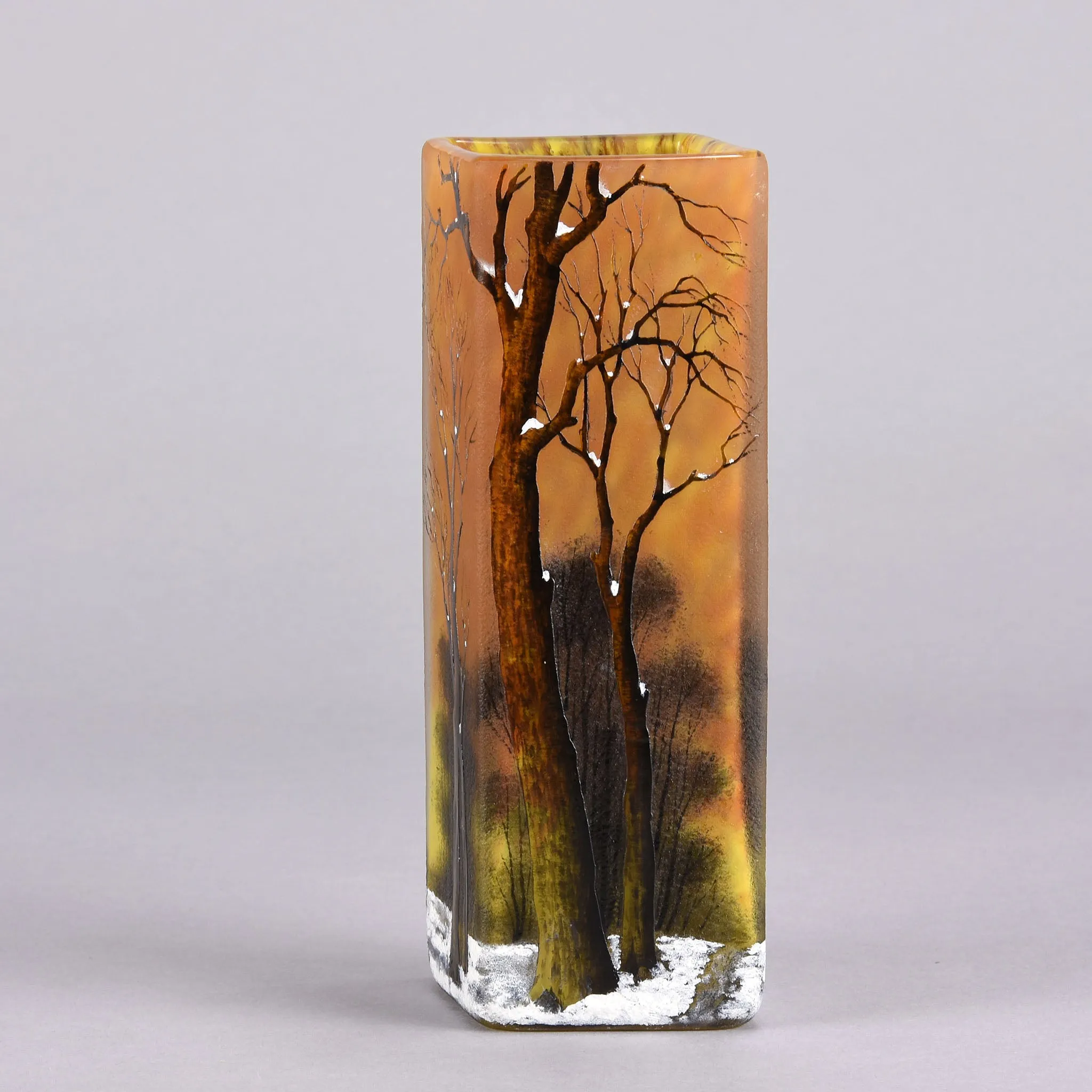 "Paysage d'Hiver" Daum Frères