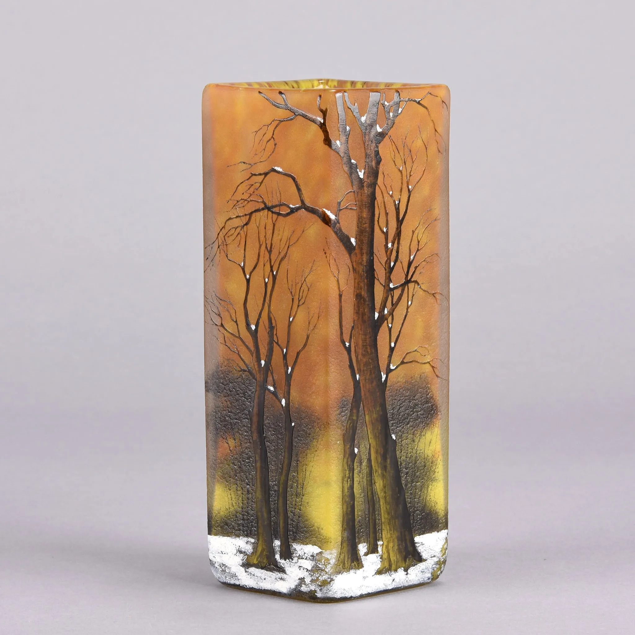 "Paysage d'Hiver" Daum Frères