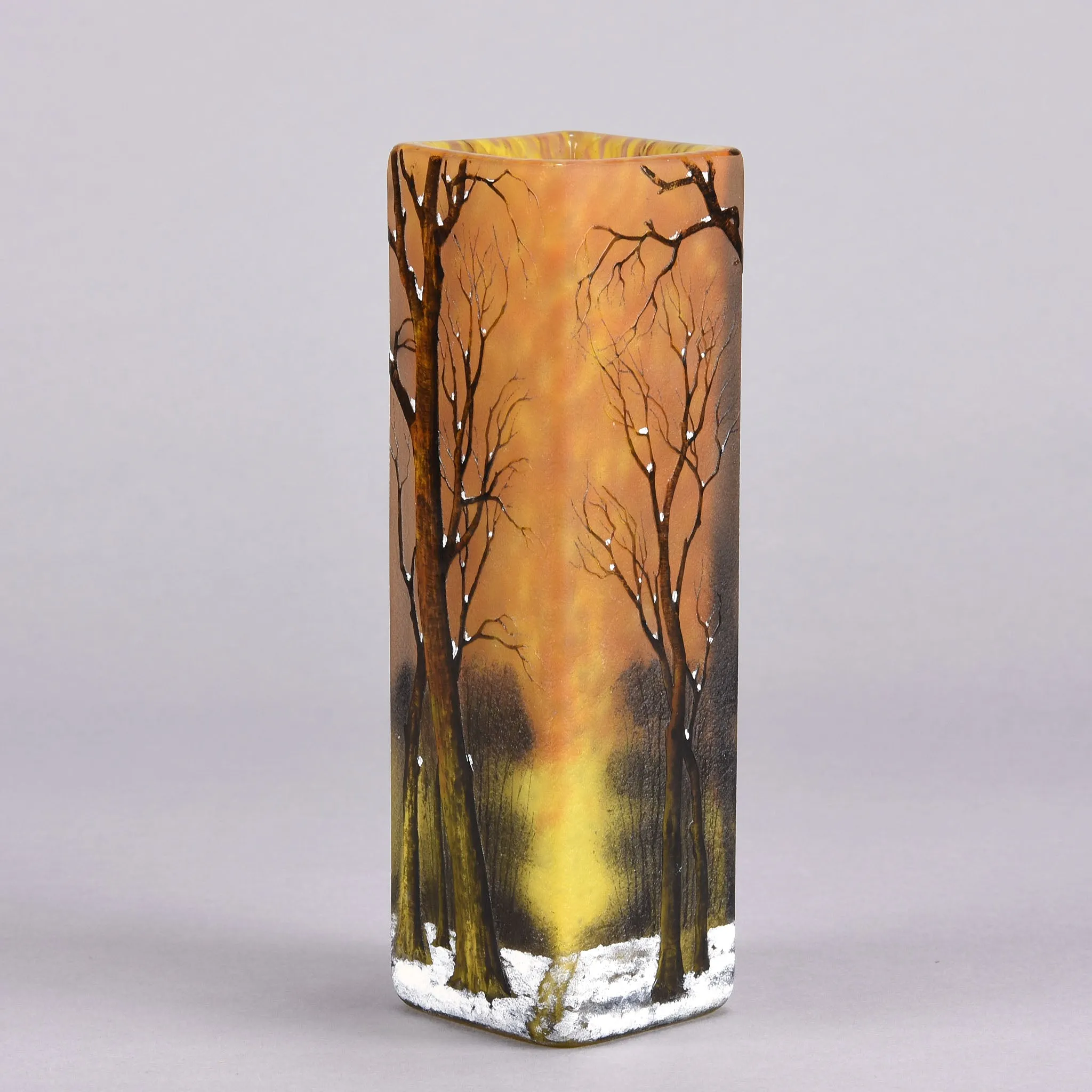 "Paysage d'Hiver" Daum Frères