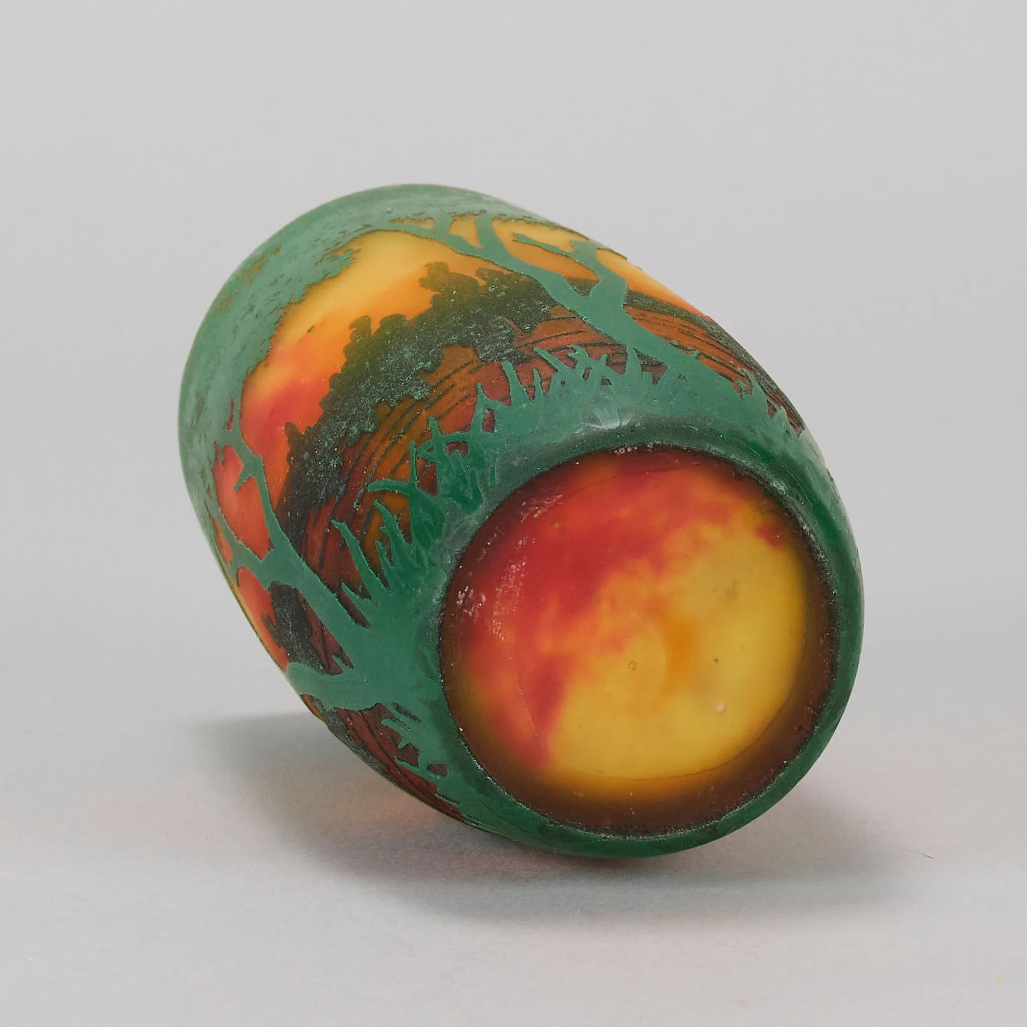 "Red Sunset Vase" by Daum Frères