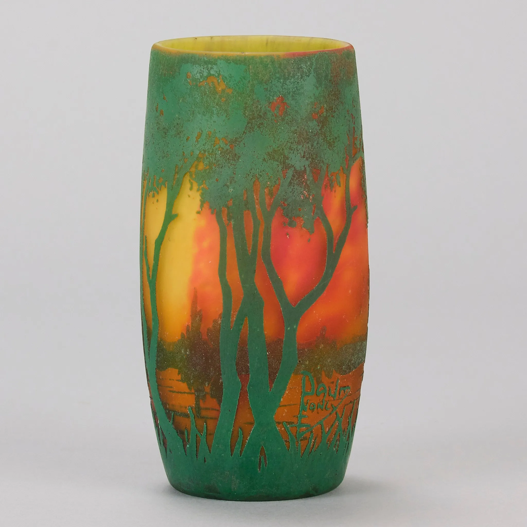 "Red Sunset Vase" by Daum Frères