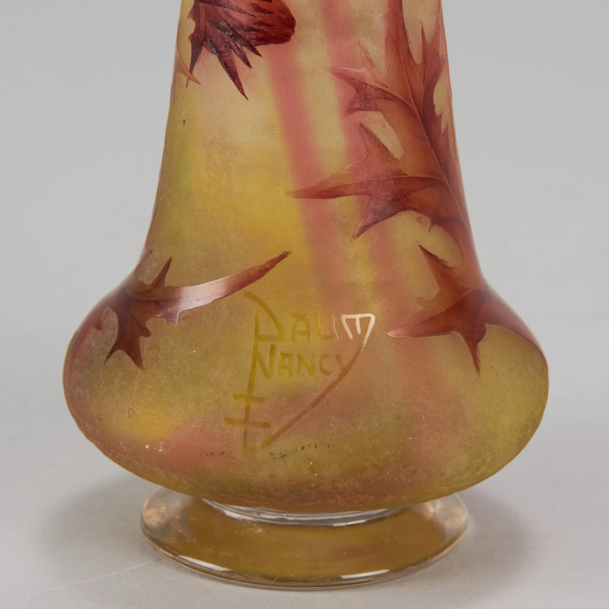 "Thistle Vase" by Daum Frères