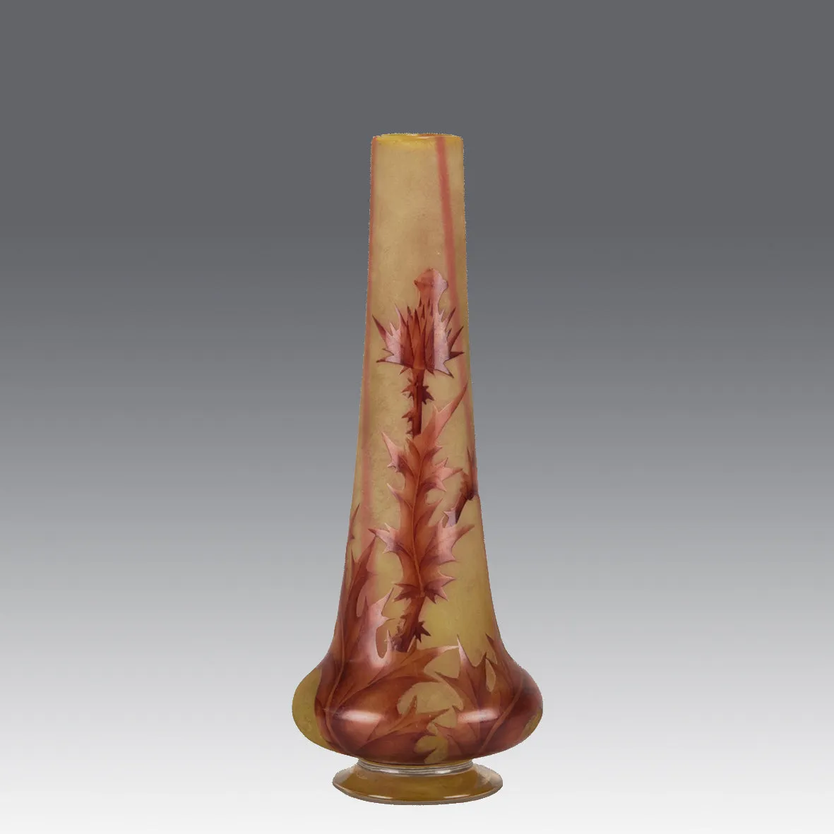 "Thistle Vase" by Daum Frères