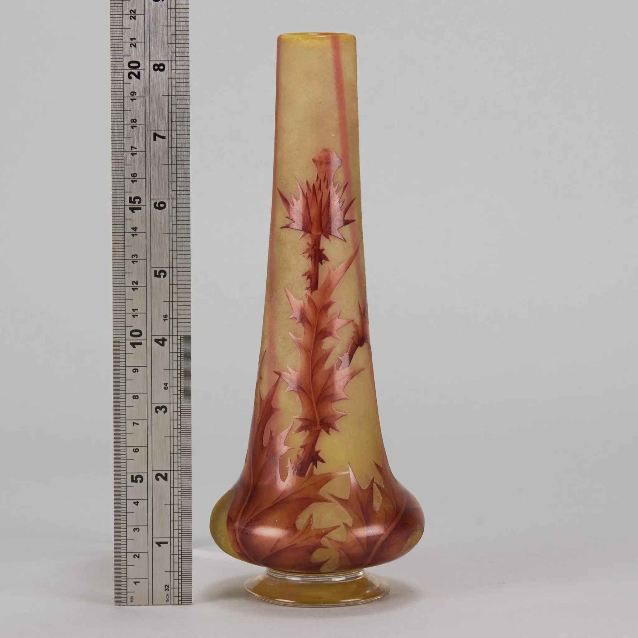 "Thistle Vase" by Daum Frères