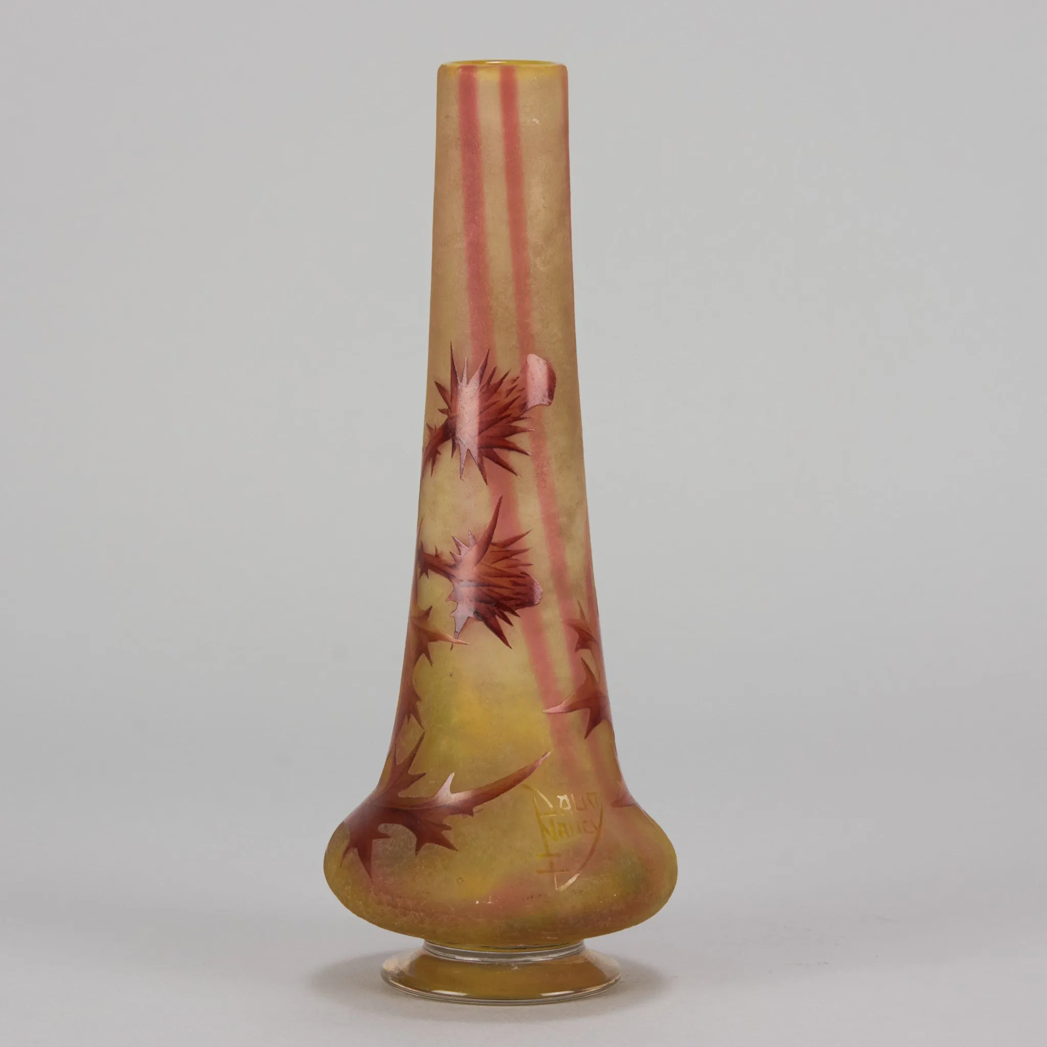 "Thistle Vase" by Daum Frères