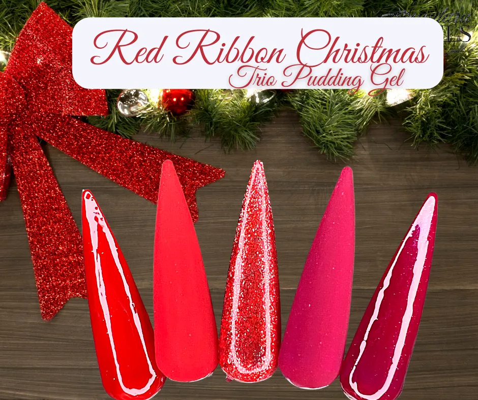 Red Ribbon Christmas (Pudding Gel Trio)