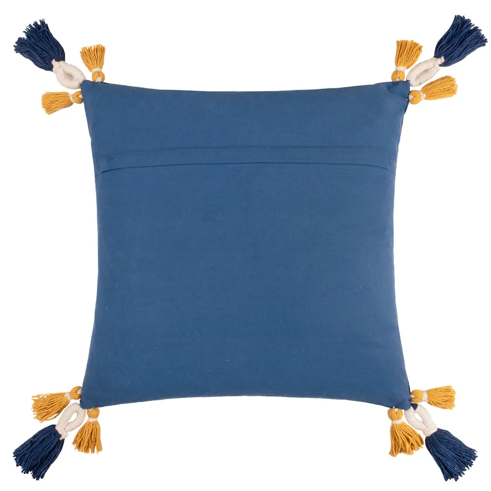 Regal Leopard Cushion Royal Blue