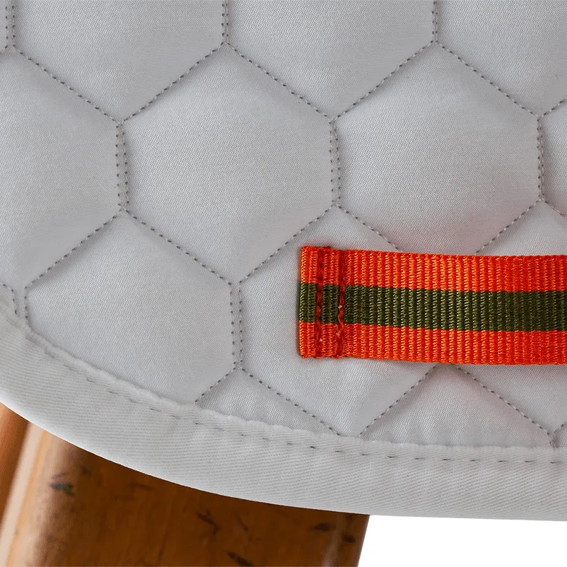 Saddle Pad Dressage in White with attachable Patches