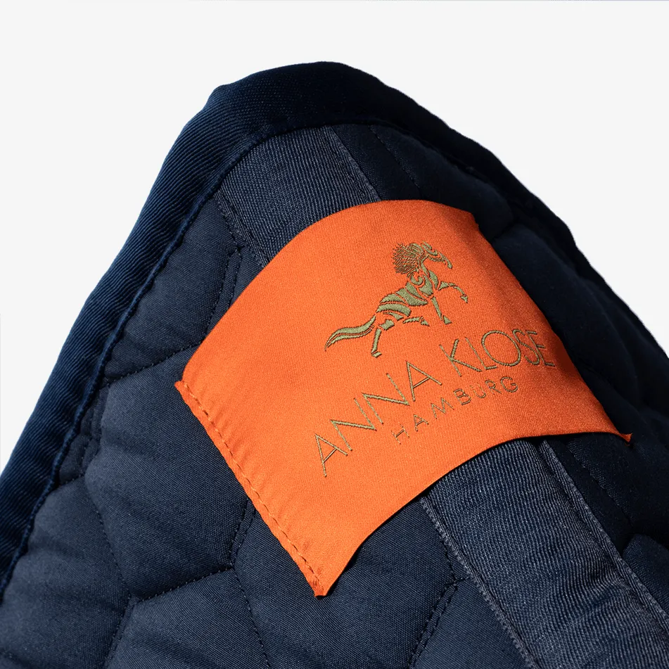 Saddle Pad Jumping in Blue with attachable Patches