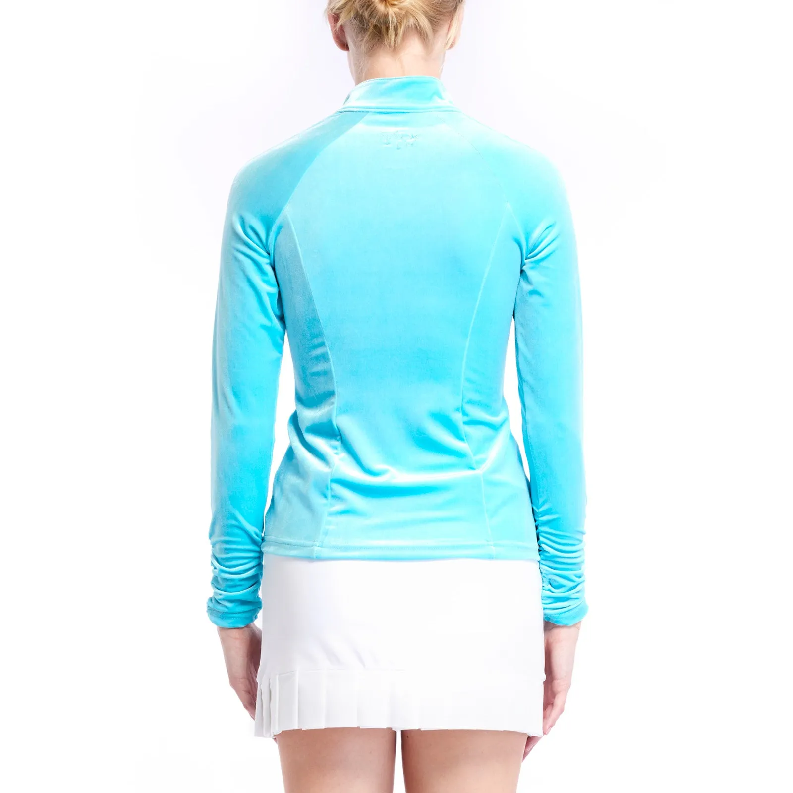 Sasha Smooth Velvet Cabo Blue Jacket (FINAL SALE)