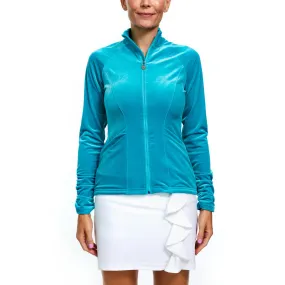 Sasha Smooth Velvet Ocean Jacket (FINAL SALE)