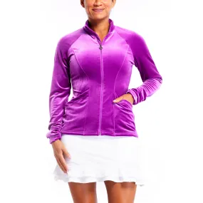 Sasha Smooth Velvet Ultraviolet Jacket (FINAL SALE)