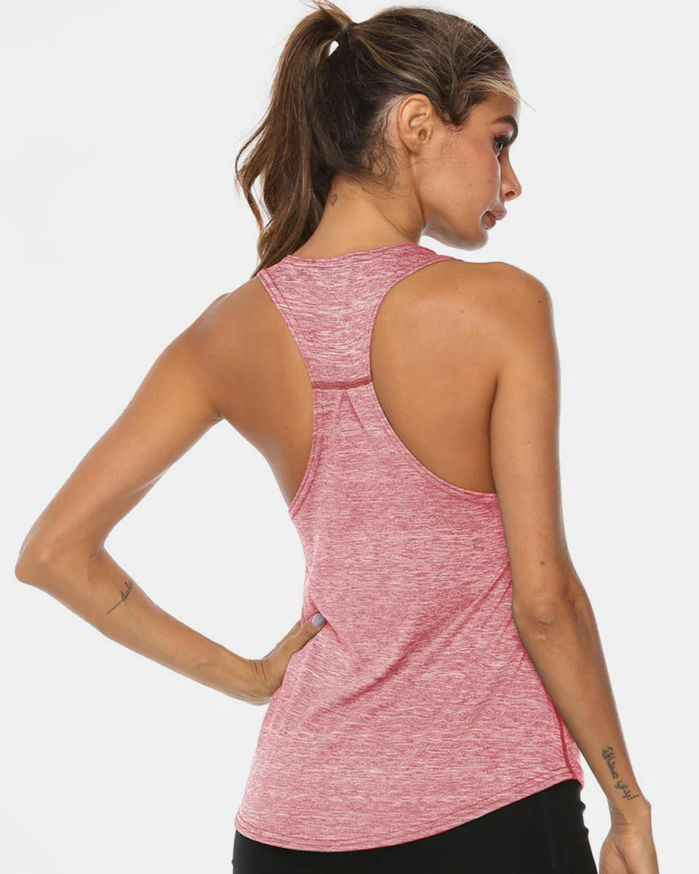 Scoop Neck Wide Strap Active Tank