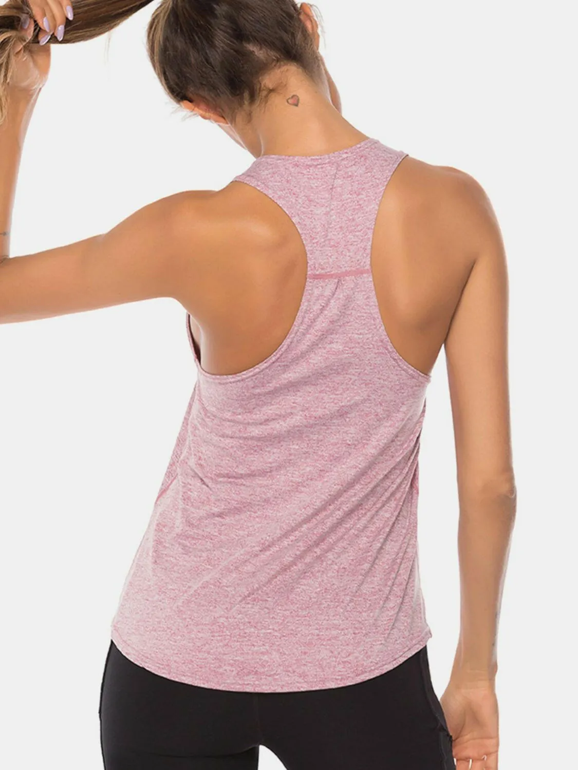Scoop Neck Wide Strap Active Tank