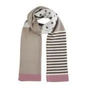 Spot and Stripe Colour Block Scarf