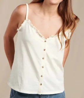 TOAD&CO PRIMO BUTTON FRONT WOMENS TANK TOP