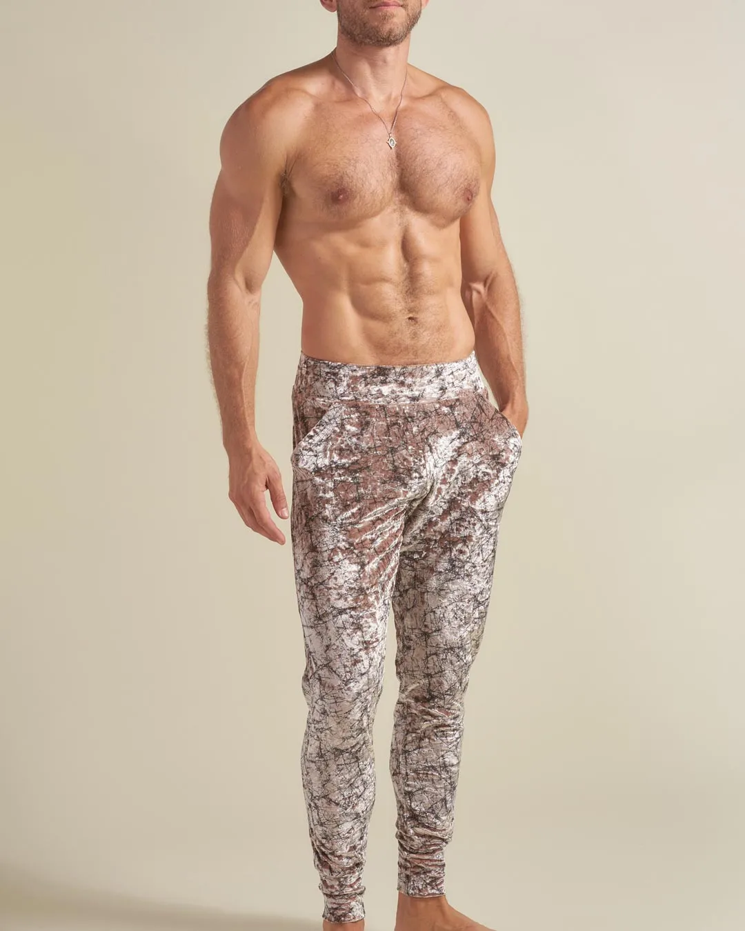 Tree of Life Velvet Jogger | Men's