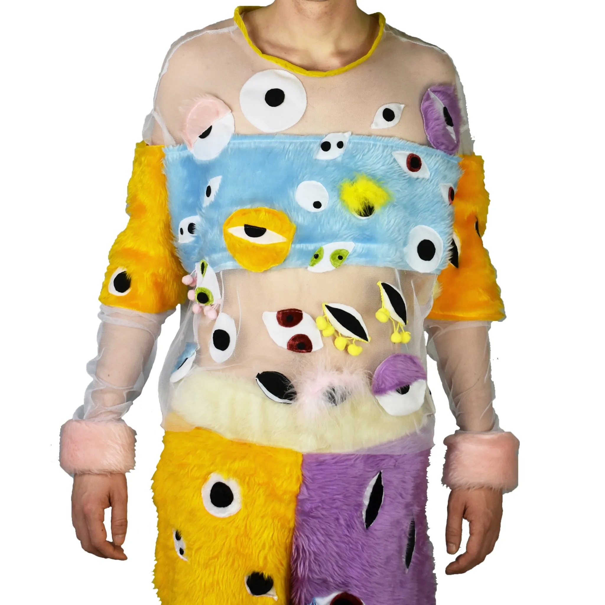 Trippy Fuzzy Eye Sweater