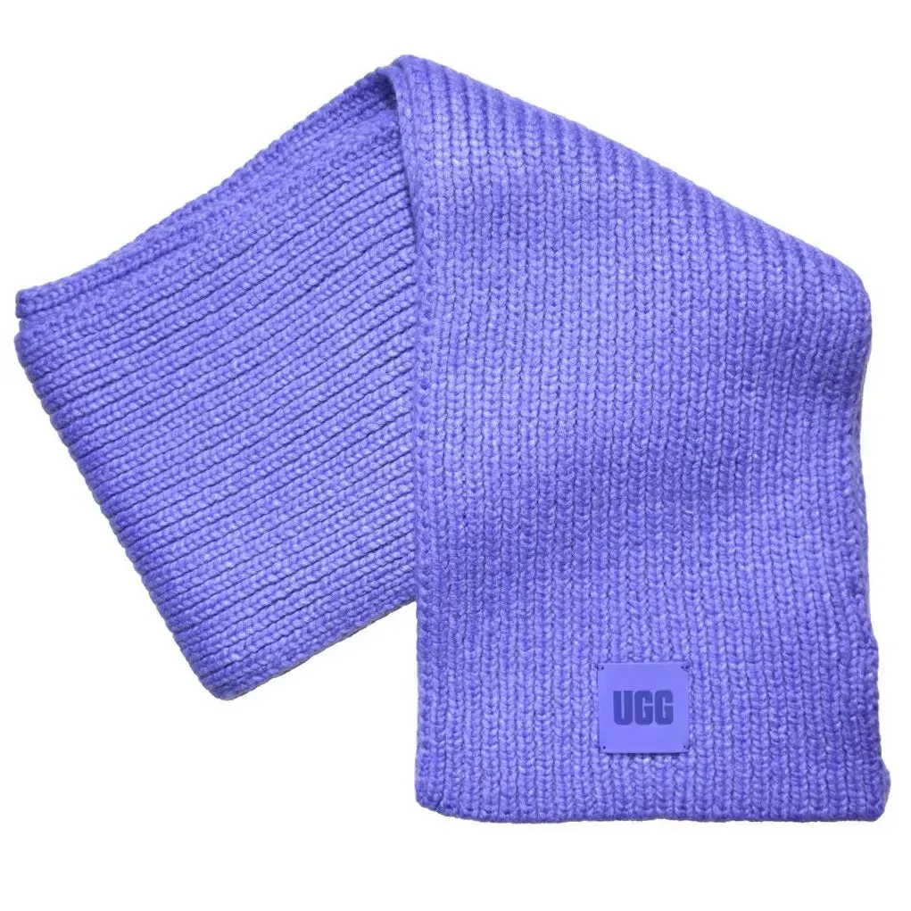 UGG Unisex Chunky Rib Scarf Lupine Purple One Size