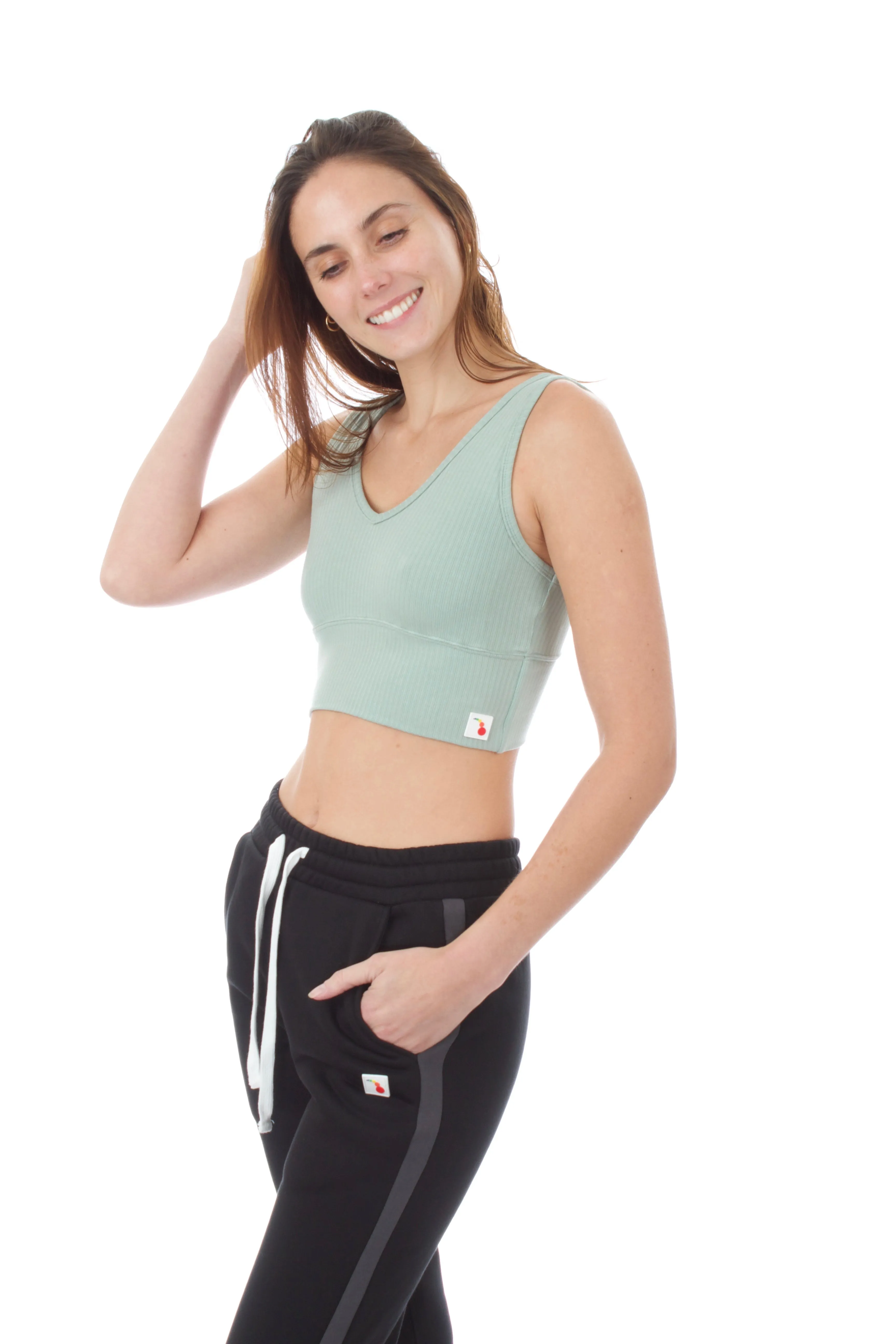 Women's Ribbed Tank - Mint